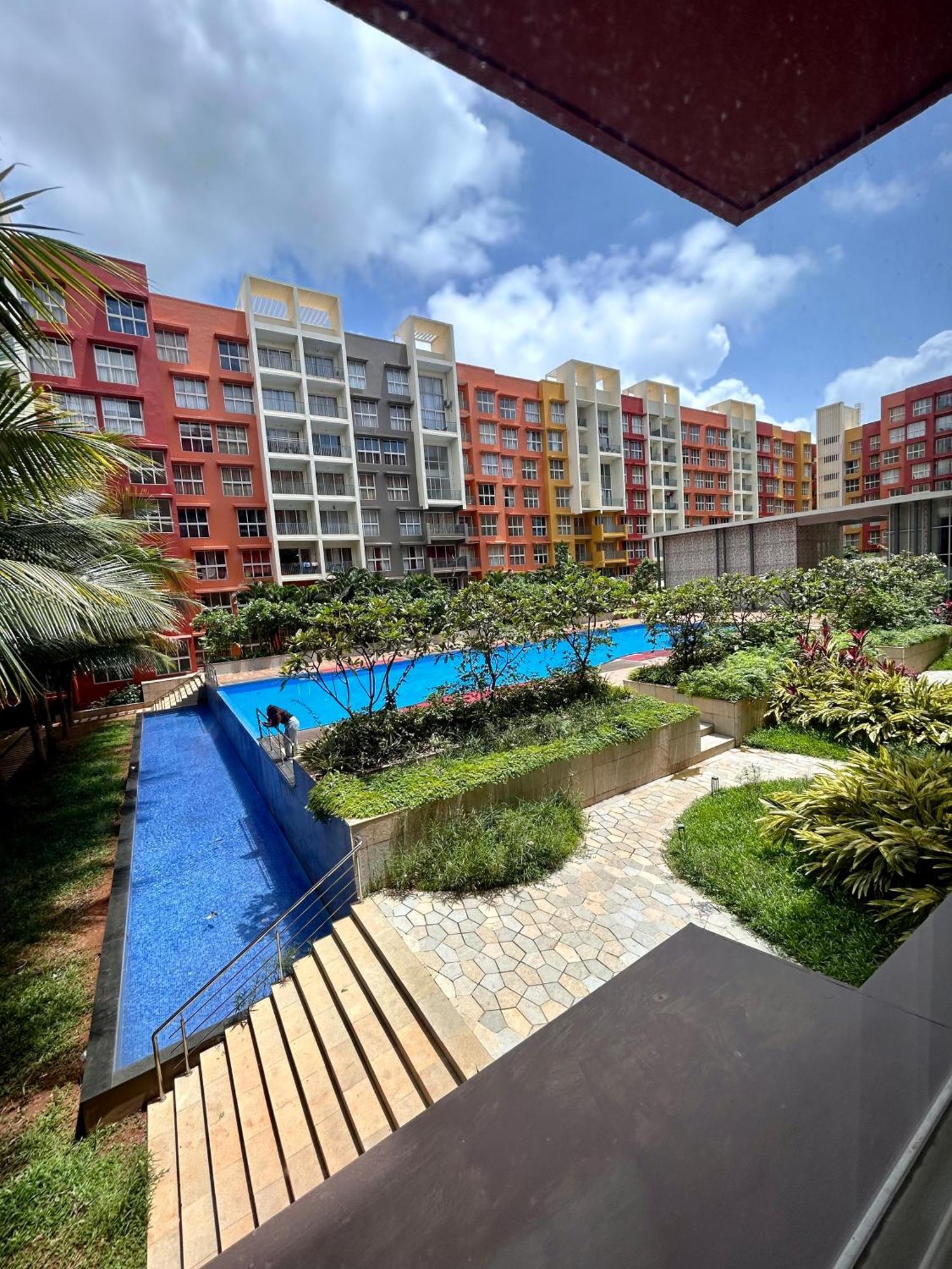 Pool And Garden View Good Stay Premium 2 Bhk Flat 104 Dabolim Exteriér fotografie